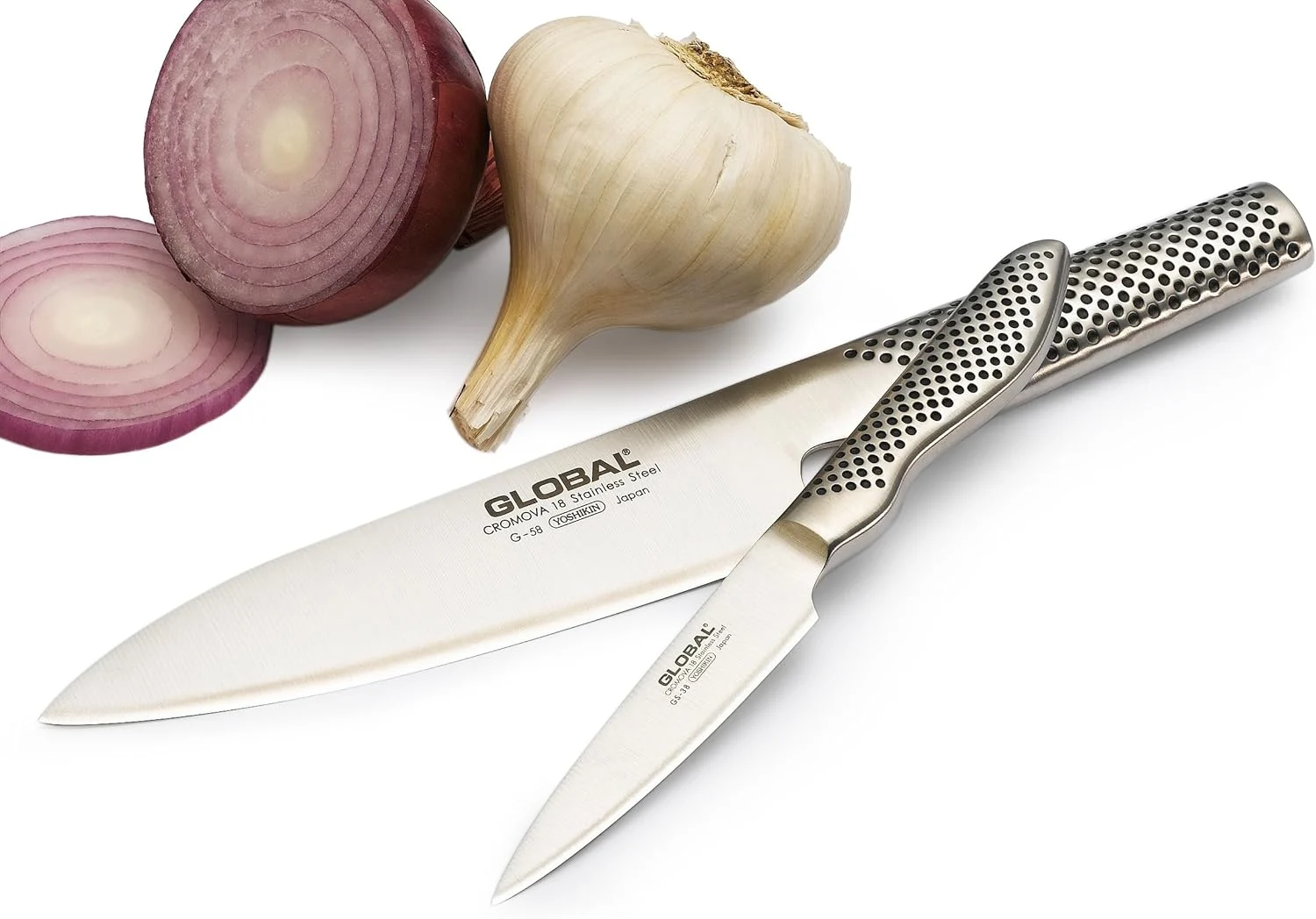 Global G-5838-2 Piece Knife Set