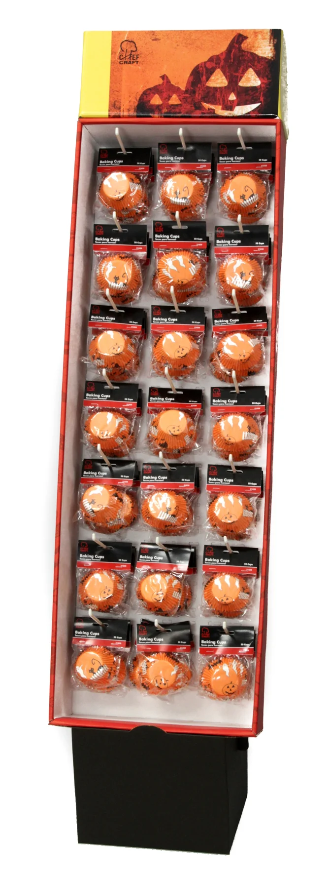 Halloween Baking Cups in Floor Display