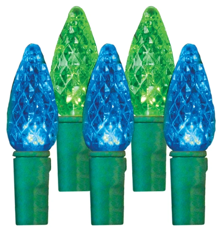 Hometown Holidays 2360-45/U17E115D Light Spool, 14.4 W, 210-Lamp, LED, Blue/Green, 25,000 hr Average Life
