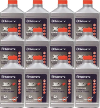 Husqvarna 12 Pack of 12.8 oz XP+ Sythetic Blend 2-Stroke Oil - 593152304-12PK