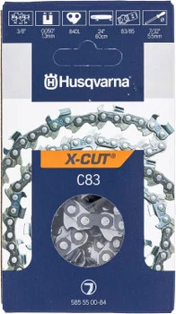 Husqvarna 24" X-CUT C83, 3/8" pitch, .050 gauge 84DL Chainsaw Chain - 585550084