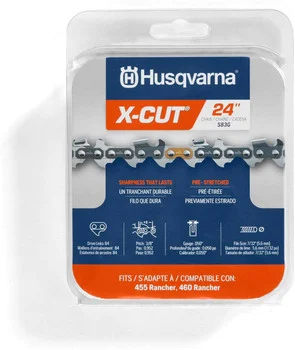 Husqvarna Genuine OEM 24" X-CUT S83G, 3/8" pitch, .050 gauge 84DL Chainsaw Chain - 529475084