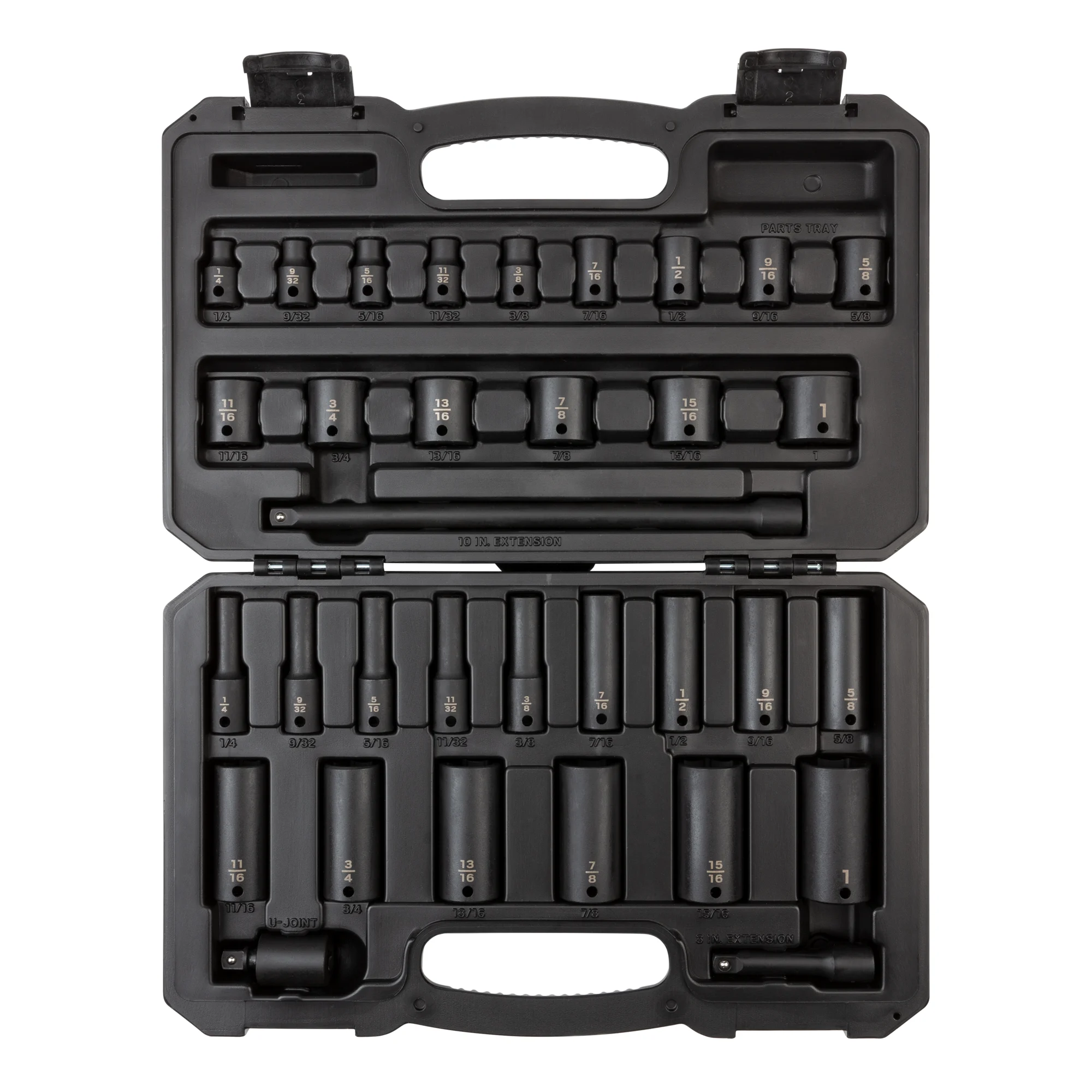 Impact Socket and Accessory Set with Case (33-Piece)