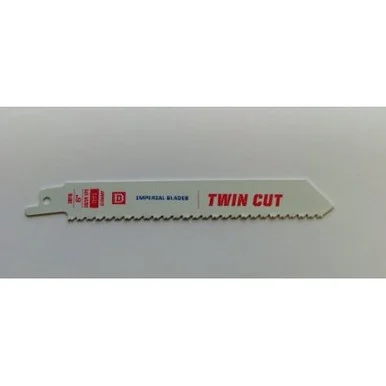 Imperial Blades 5IBT6 Twin Cut Reciprocating Saw Blade, 10/14 TPI, 6-Inch