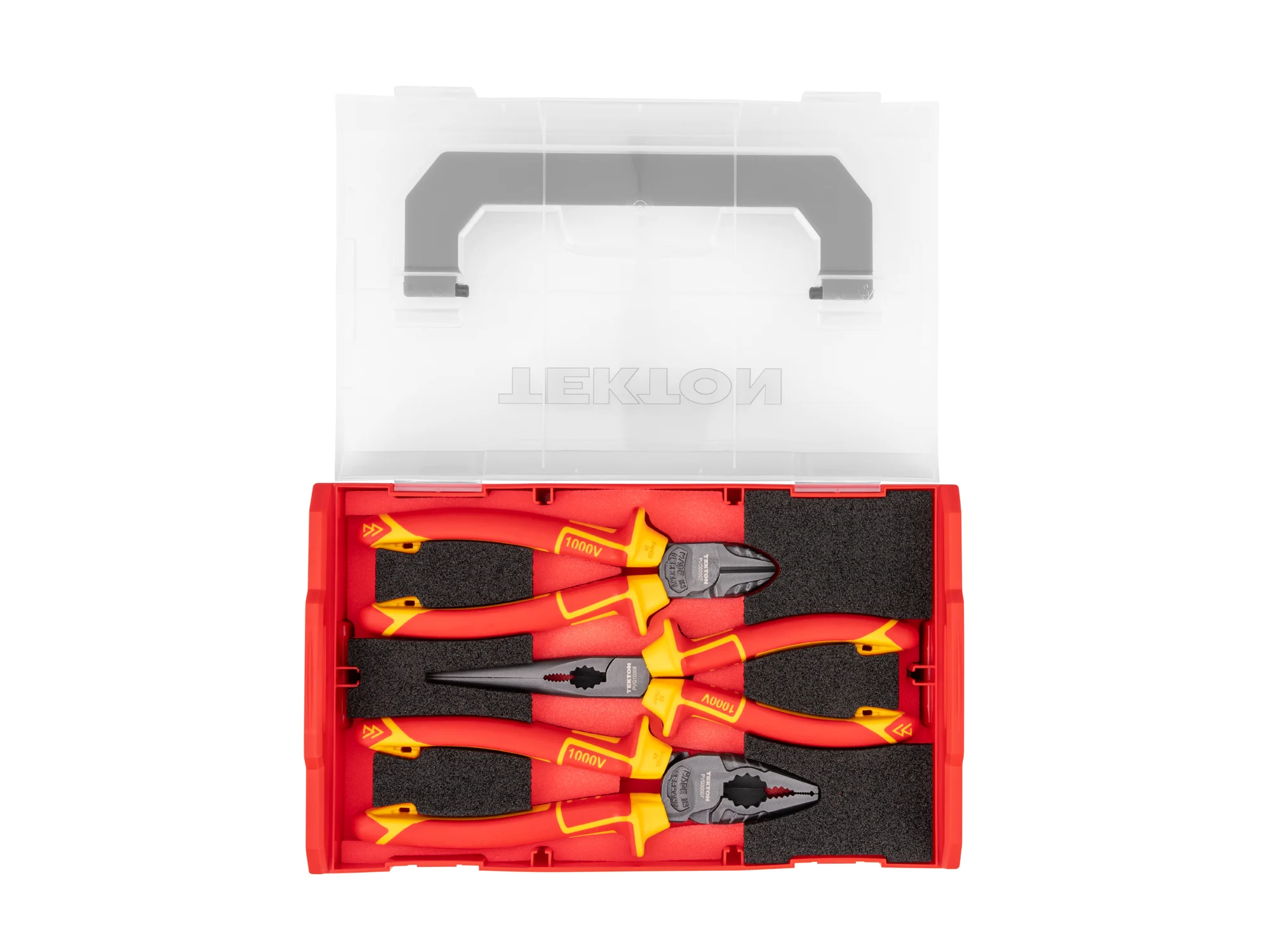 Insulated Pliers Set with Mini Stacking Tool Box (3-Piece)