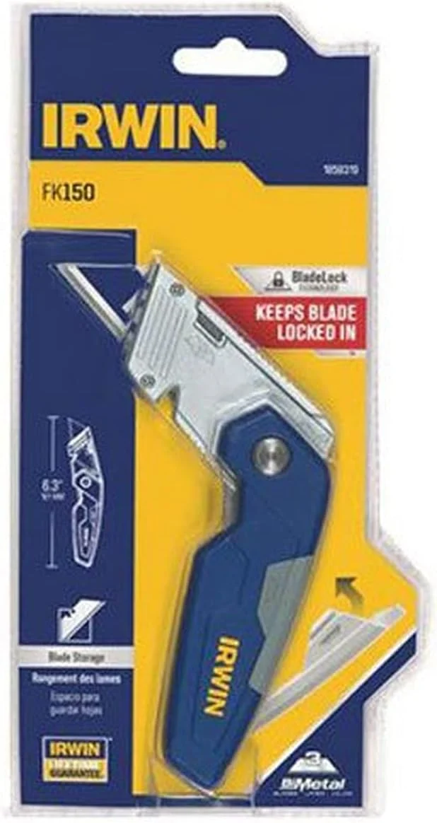 IRWIN Utility Knife, Folding with Blade Storage (1858319)