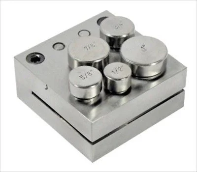 Jeweler's Hand Disc and Round Hole Puncher Set