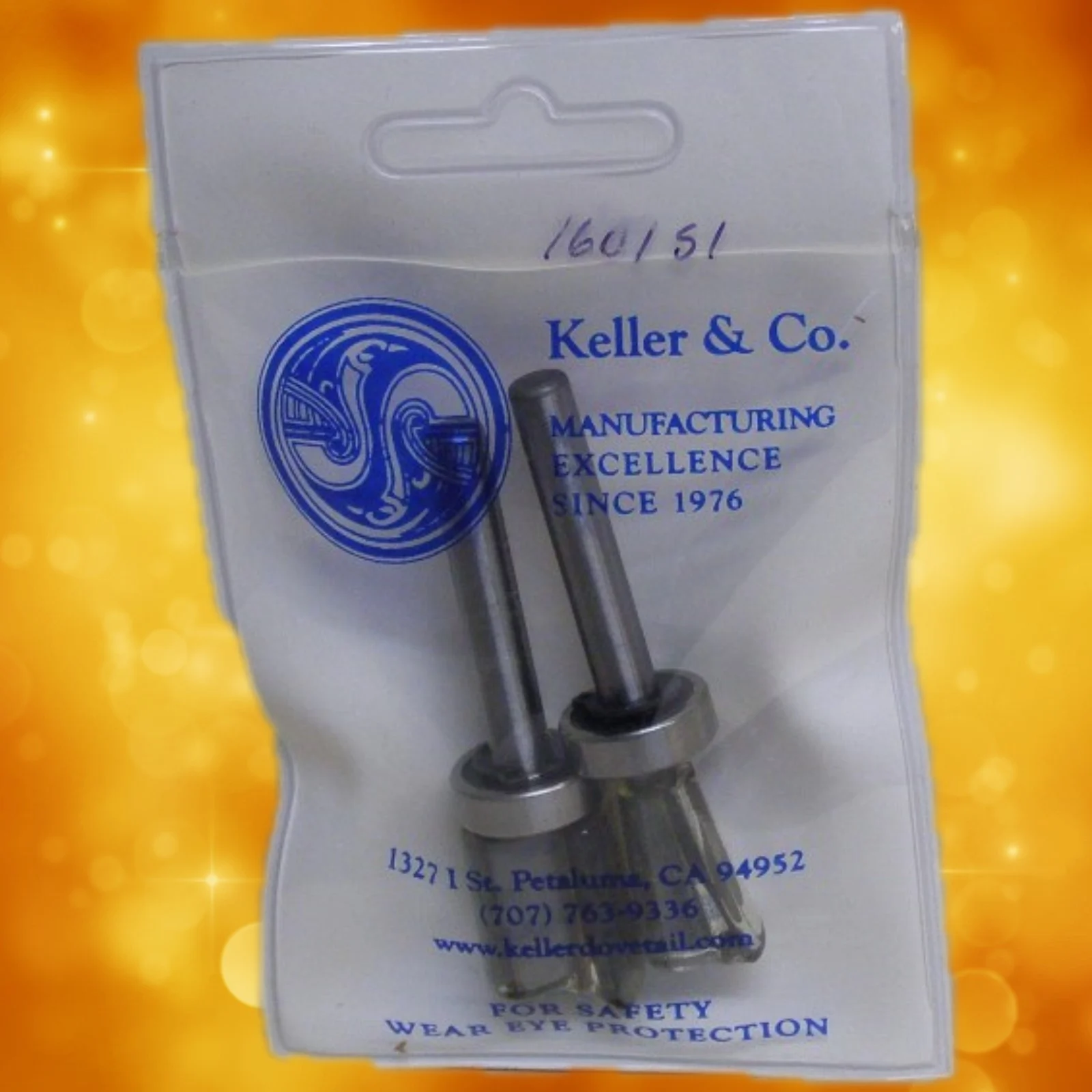 Keller Dovetail Jig Replacement Router Bits 135-1695 for 1601 and 1500