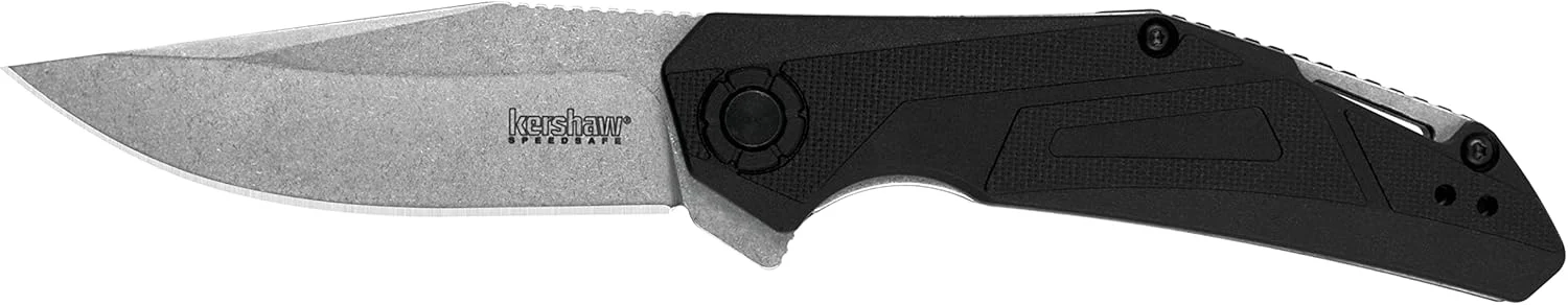 Kershaw Camshaft Pocket Knife; 3″ 4Cr14 Steel Blade; Assisted Folder Opening Knife; Outdoor, EDC,black