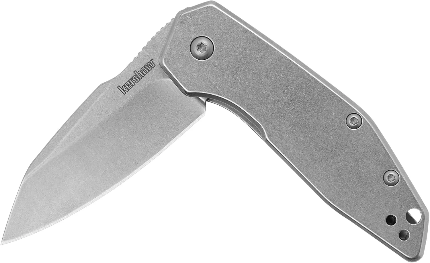 Kershaw Gravel Pocket Knife, Perfect EDC, 2.5″ 8Cr13MoV Steel Reverse Tanto Blade, Pocketclip