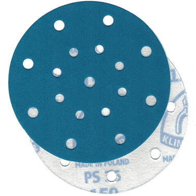 Klingpor Abrasives Aluminum Zirconia 6"x 17 Hole (MULTI-JETSTREAM) Hook & Loop Discs, 180 Grit, 50pk