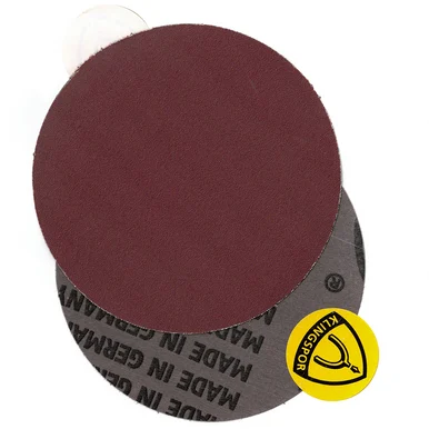 Klingspor Abrasives 5" No Hole, Cloth Backed, Pressure Sensitive Adhesive, 60 Grit Discs, 5pk