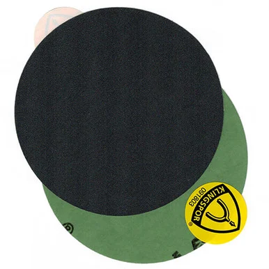 Klingspor Abrasives 5" No Hole, Pressure Sensitive Adhesive, Wet/Dry, 400 Grit, Silicon Carbide Discs, 50pk
