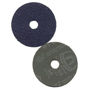 Klingspor Abrasives Alumina Zirconia CS565 Fibre Discs, 36 Grit, 5"x 7/8" Center Hole, 5pk