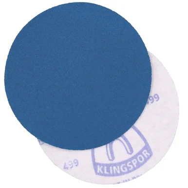 Klingspor Abrasives AZ-Plus Alumina Zirconia, 5" No Hole, Hook & Loop, 150 Grit Discs, 50pk