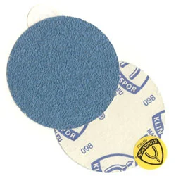 Klingspor Abrasives AZ-Plus Alumina Zirconia, 5" No Hole, Pressure Sensitive Adhesive (Sticky) Discs, 150 Grit, 50pk