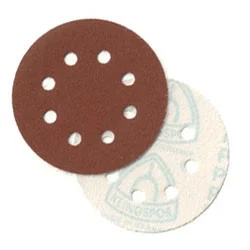 Klingspor Abrasives Heavyweight Aluminum Oxide, Hook & Loop, 5"x 8 Hole Discs, 220 Grit, 50pk