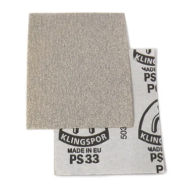 Klingspor Abrasives Stearated Aluminum Oxide, 4-1/2"x 5-1/2" Quarter Sheets, 100 Grit, 5pk
