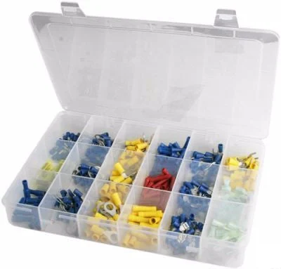 Large Wiring Crimp Connector Solderless Terminal Assortment Kit