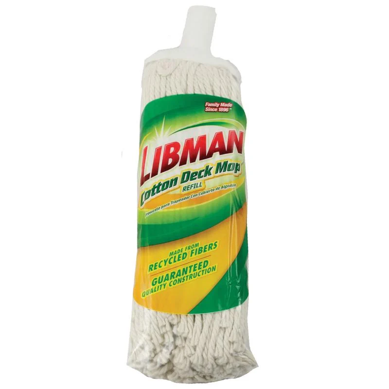 Libman 12.8 in. Deck Cotton Mop Refill