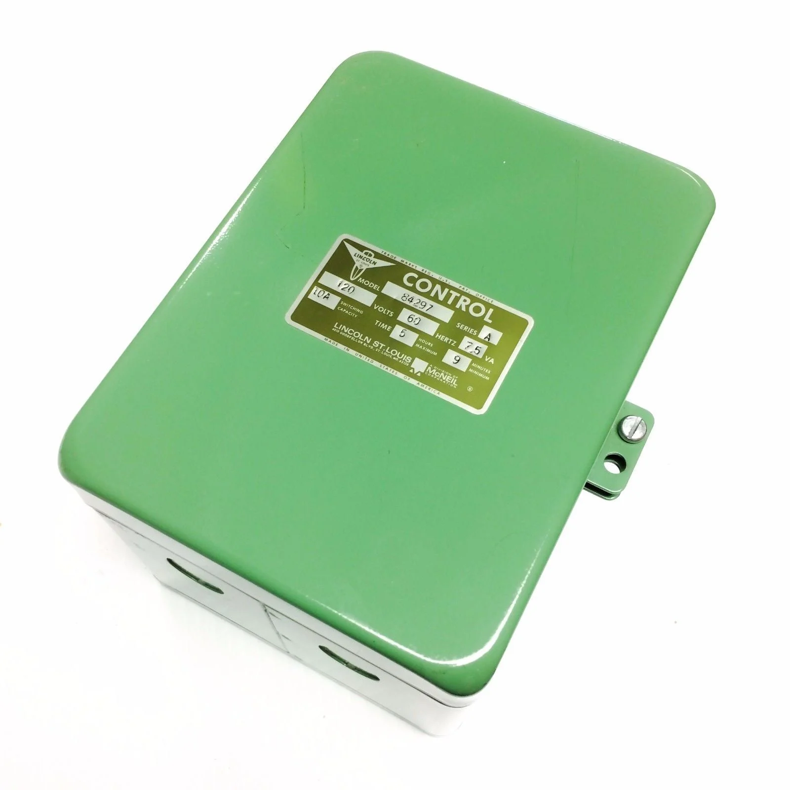Lincoln Timer Control 5HRS Max, 9MIN Min 120V