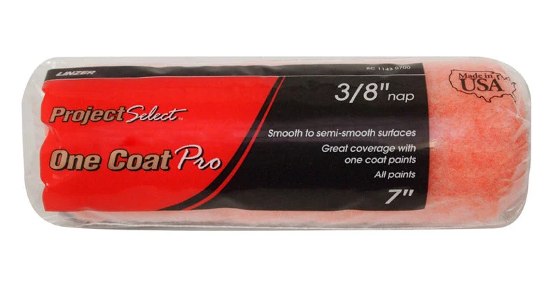 Linzer Project Select Polyester 7 in. W X 3/8 in. Regular Paint Roller Cover