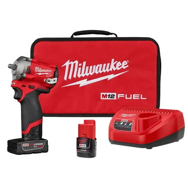 Milwaukee 2554-22 M12 FUEL 3/8 Stubby Impact Wrench Kit