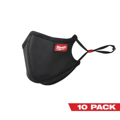 Milwaukee 48-73-4239 10PK 3-Layer Performance Face Mask L/XL