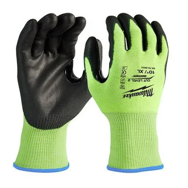 Milwaukee 48-73-8923 High-Visibility Level 2 Gloves XL