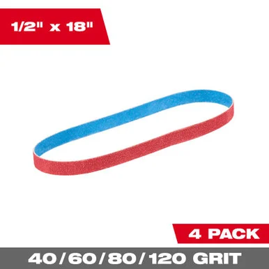 Milwaukee 48-80-9000 1/2 x 18 in Bandfile Belts Variety