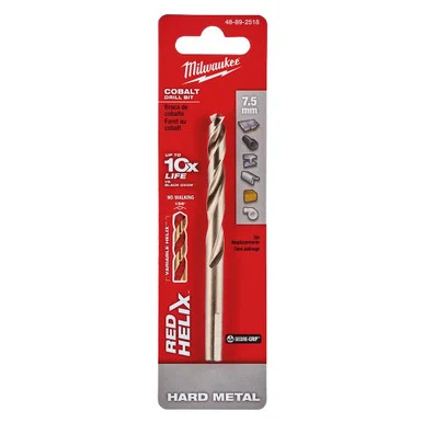 Milwaukee 48-89-2518 7.5 mm RED HELIX Cobalt Drill Bit - Metric