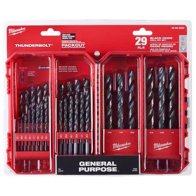 Milwaukee 48-89-2802 29pc Thunderbolt Black Oxide Drill Bit Set