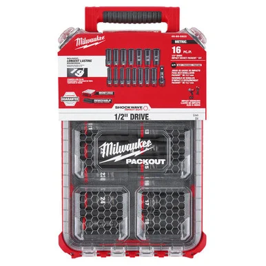 Milwaukee 49-66-6803 1/2 Dr 16 pc Metric PACKOUT Set