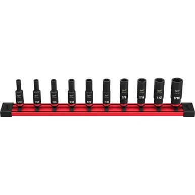 Milwaukee 49-66-7001 10 pc Impact SAE Deep Socket Set