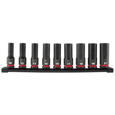 Milwaukee 49-66-7032 9PC Impact Duty 1/2 Socket Set