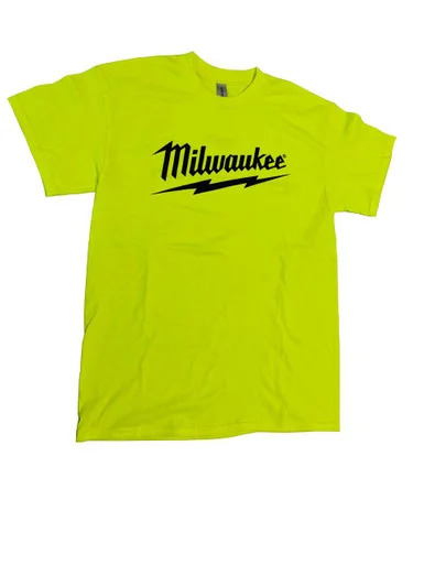 Milwaukee MWT154-2XL Safety Green T-Shirt Size 2 XL