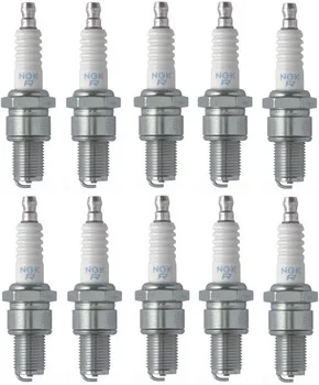NGK 10 Pack of Genuine OEM Replacement Spark Plugs - BR9ES-10PK