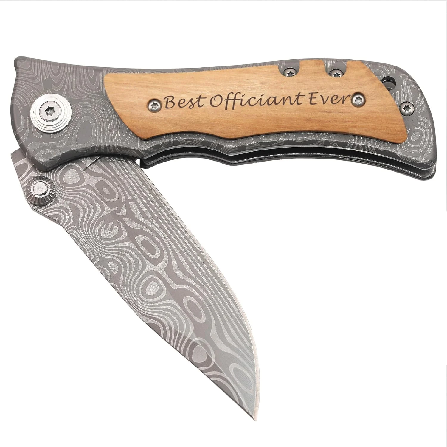 Officiant Gifts – Best Officiant Ever Pocket Knife, Thank You Gifts for Officiant from Bride Groom, Wedding Officiant Appreciation Gifts, Unique Officiant Gift for Man