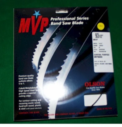 Olson 140" MVP Band Saw Blade 1/2" x .025" 3TPI Hook
