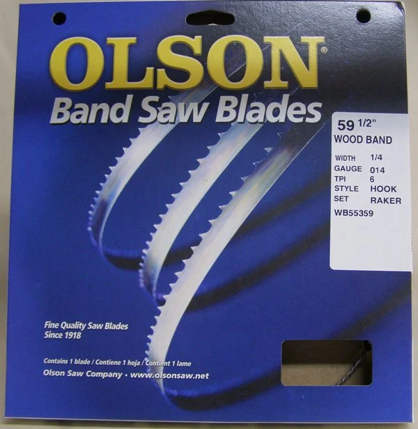 Olson 59-1/2 Band Saw Blade 1/4" x .14"6 TPI Hook WB55359