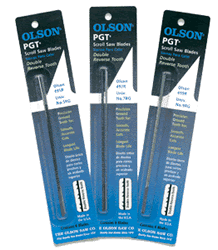 Olson 5in Scroll Saw Blades PG45502Skip Reverse Tooth PGT Precision Ground Tooth (6 Pack)