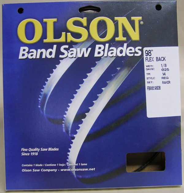 Olson FB08598DB 98" Band Saw Blade 1/8" x .025" 14 TPI Style Regular