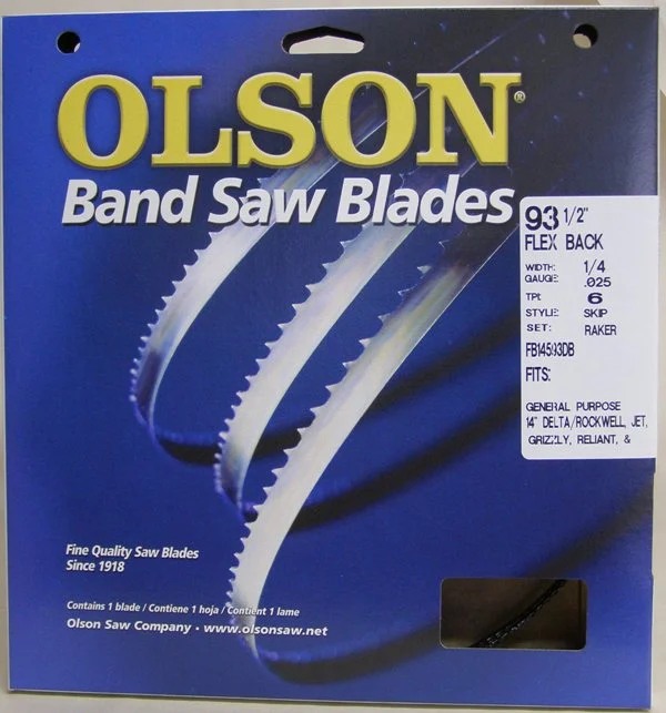 Olson FB14593 93-1/2" Band Saw Blade 1/4" x .025" 6 TPI Style Skip
