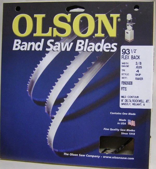 Olson FB19293 93-1/2" Band Saw Blade 3/8" x .025" 4 TPI Style Skip