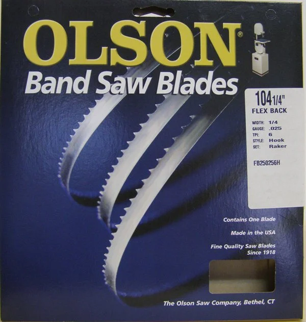 Olson FB250256HXL 104-1/4 Band Saw Blade x 1/4' 6 TPI Hook