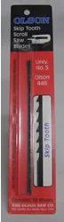Olson Scroll Saw Blade 446 Skip Tooth Univ No 5 (12 Pack)