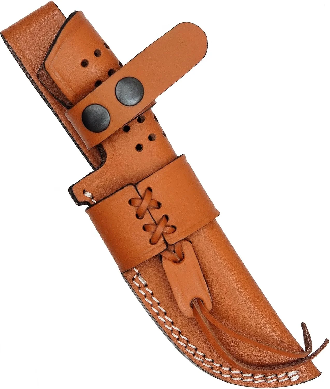 Ottoza Top Grain Leather Knife Sheath for Fixed Blade Knives – Vertical Holster for Belt, Knife Holder No:334