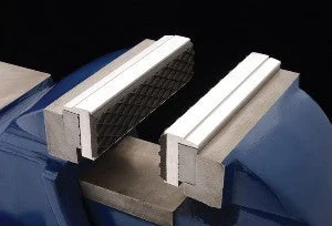 Pair of Magnetic Aluminium Rubber Soft Pad Jaws for Metal Vise 5 1/2" Long Pads