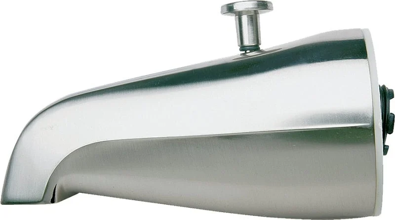 Plumb Pak PP825-31 Bathtub Spout, 9 in L, 3/4 in Connection, IPS, Chrome-Plated, For: 1/2 in or 3/4 in Pipe