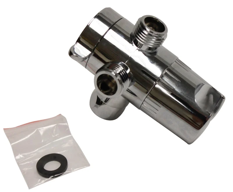 Plumb Pak PP825-82 3-Way Shower Diverter, Plastic, Chrome-Plated, For: 1/2 in IPS Shower Connections
